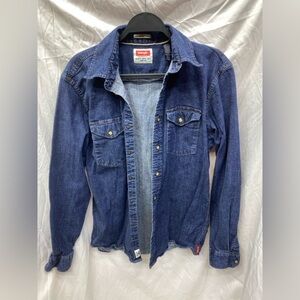 Wrangler Denim Snap Button Shirt Jacket – Size Medium